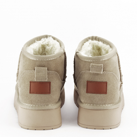 Ghete bej din piele naturala SW-012 111 [4]