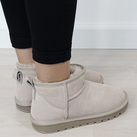 Ghete bej din piele naturala W5821 118 [5]