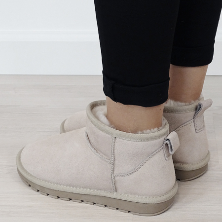 Ghete bej din piele naturala W5821 118 [2]