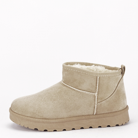 Cizme si botine - Ghete bej imblanite 88-155 112