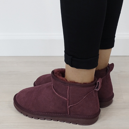 Ghete bordo din piele naturala W5821 118 [2]