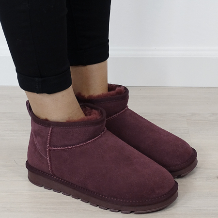 Ghete bordo din piele naturala W5821 118 [6]