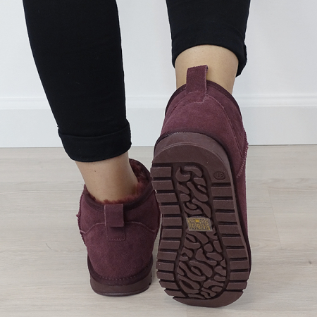 Ghete bordo din piele naturala W5821 118 [4]