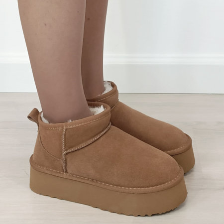 Ghete camel din piele naturala 6391 113 [6]