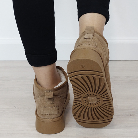 Ghete camel din piele naturala NN604 116 [4]