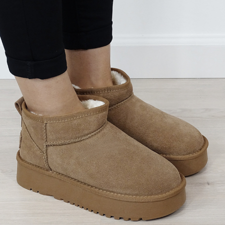 Ghete camel din piele naturala NN604 116 [6]