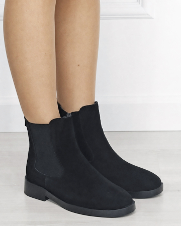 Ghete dama negre din piele naturala 5309A 118 [5]
