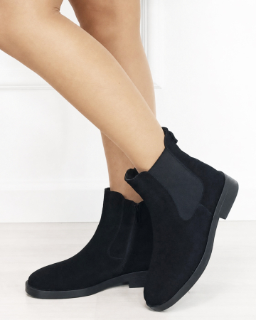 Ghete dama negre din piele naturala 5309A 118 [1]