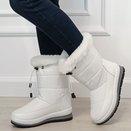 Femei - Ghete de zapada albe H-55 115
