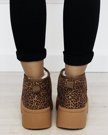 Ghete imblanite cu talpa groasa si imprimeu leopard LT33-49 113 [3]