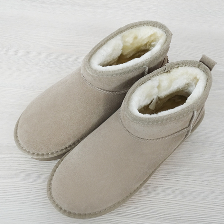 Ghete kaki deschis din piele naturala NN604 116 [7]