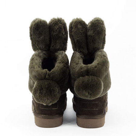 Ghete kaki din piele naturala Abby 111 [4]