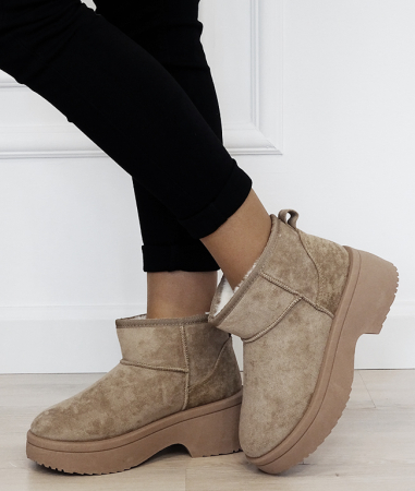 Ghete khaki imblanite cu talpa groasa LT33-49 113 [1]