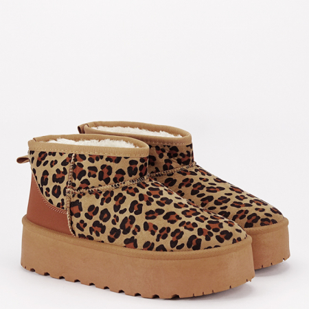 Ghete leopard print tip UGG cu talpa groasa LT33-15 113 [3]