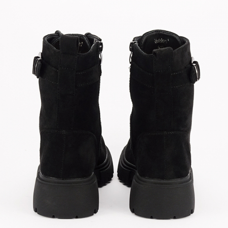Ghete negre casual cu talpa groasa 5699 115 [4]