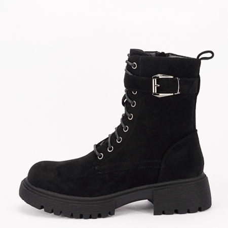Femei - Ghete negre casual cu talpa groasa 5699 115