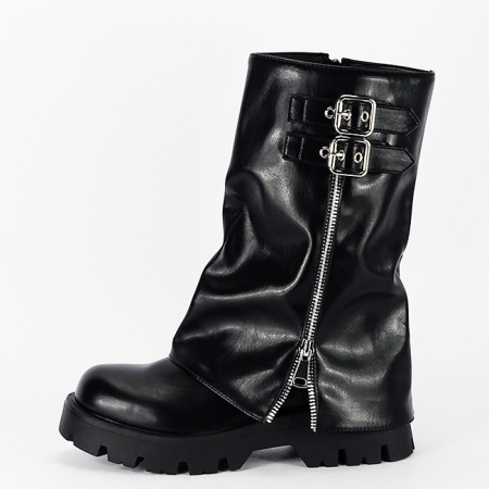 Cizme negre dama casual 7656A 19 [1]