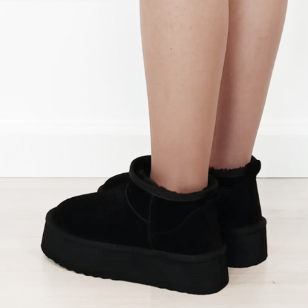 Ghete negre din piele naturala 6391 113 [2]