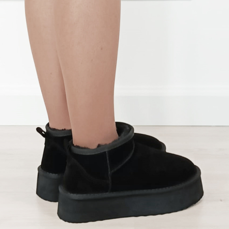 Ghete negre din piele naturala 6391 113 [5]