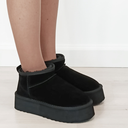Ghete negre din piele naturala 6391 113 [6]