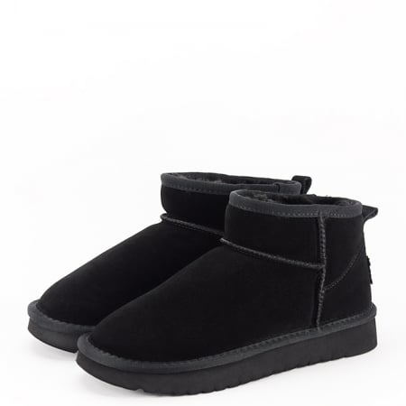 Ghete negre din piele naturala JB1966 111 [2]