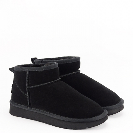 Ghete negre din piele naturala JB1966 111 [6]