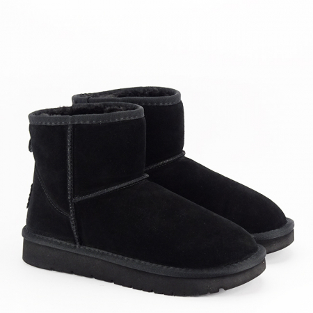 Ghete negre din piele naturala JB1967 111 [5]