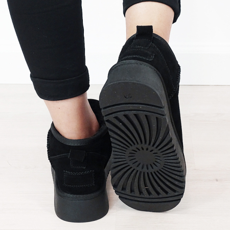 Ghete negre din piele naturala NN604 116 [3]