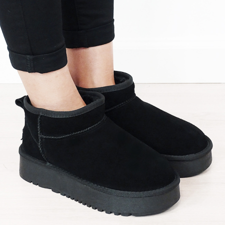 Ghete negre din piele naturala NN604 116 [6]