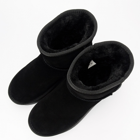 Ghete negre din piele naturala NN605 117 [4]