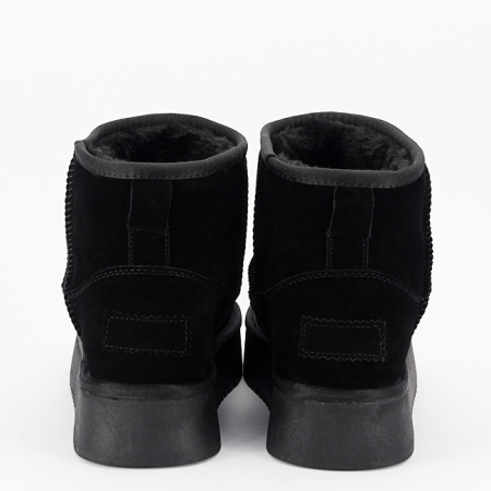 Ghete negre din piele naturala NN605 117 [5]