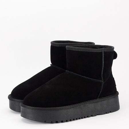 Ghete negre din piele naturala NN605 117 [2]