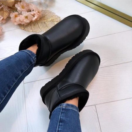 Ghete negre din piele naturala W5828-1 118 [1]