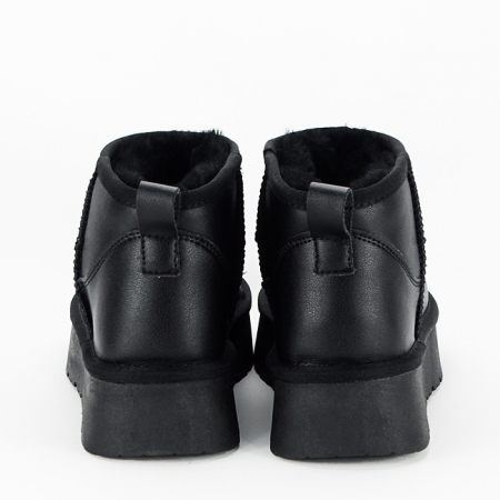 Ghete negre din piele naturala W5828-1 118 [5]