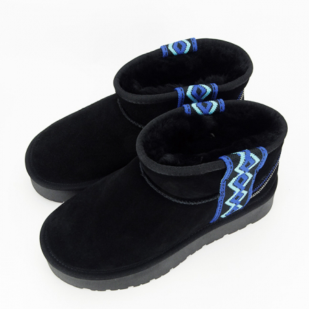 Ghete negre din piele naturala W5829 118 [8]