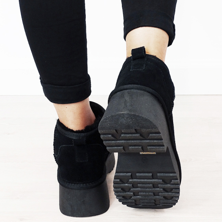 Ghete negre din piele naturala W5878 114 [4]