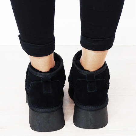 Ghete negre din piele naturala W5878 114 [3]