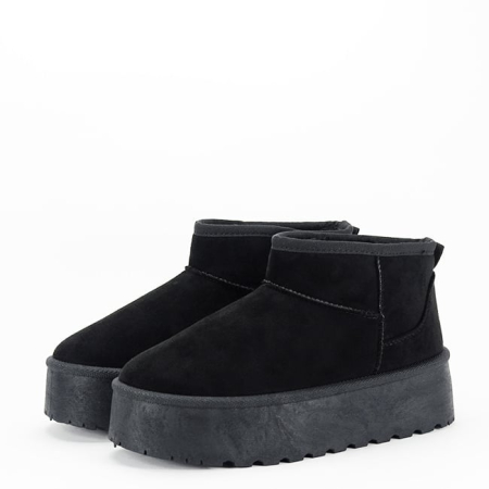Ghete negre imblanite cu talpa groasa LT33-43 112 [1]