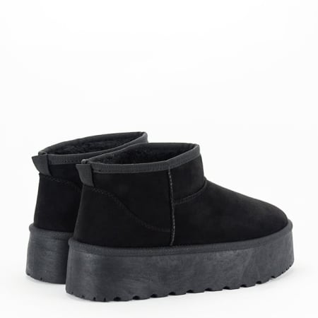 Ghete negre imblanite cu talpa groasa LT33-43 112 [5]