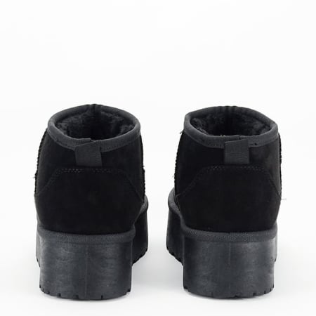 Ghete negre imblanite cu talpa groasa LT33-43 112 [4]