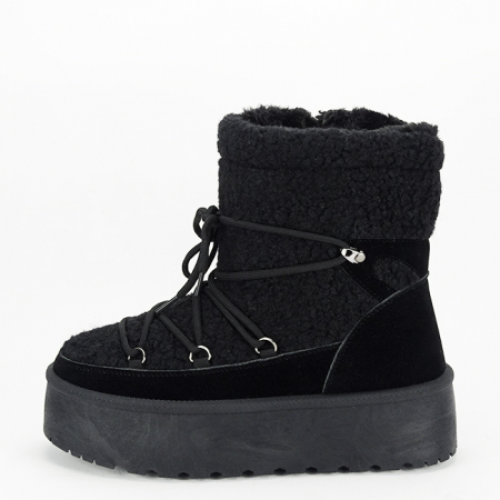 Noutati - Ghete negre imblanite LT33-18 115