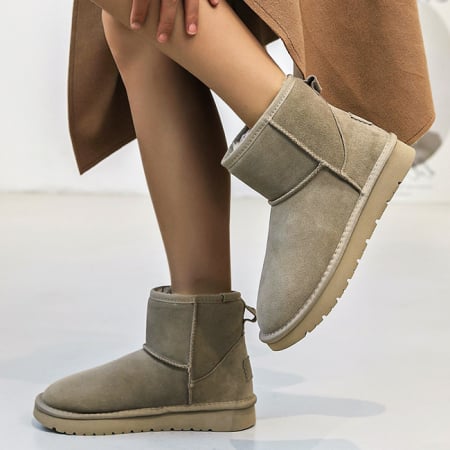 Noutati - Ghete taupe din piele naturala JB1967 111