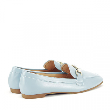 Mocasini albastru pal cu perle Meredith M2 [4]