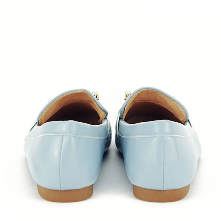 Mocasini albastru pal cu perle Meredith M2 [3]