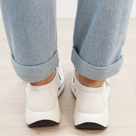 Mocasini albi din piele naturala WKS01 M7 [3]