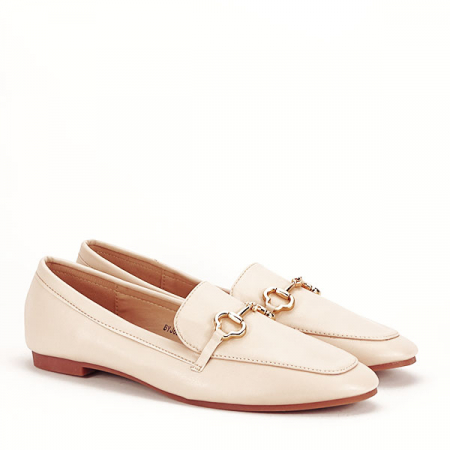 Mocasini bej Crina M2 [2]