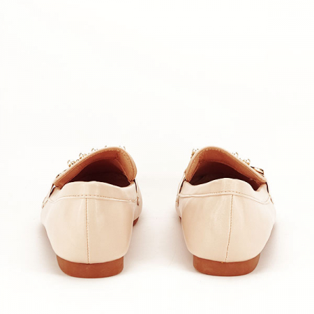Mocasini bej cu perle Meredith M2 [3]