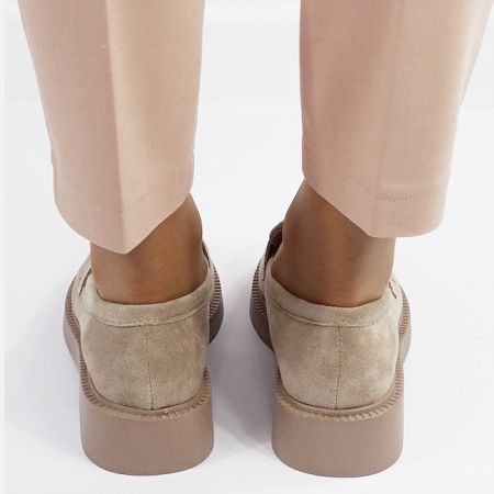 Mocasini bej inchis de tip loafers 1858 02 [4]