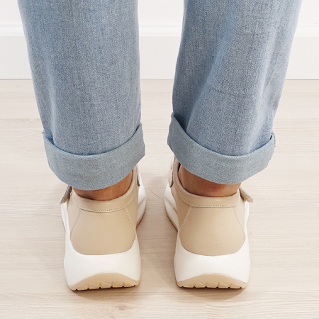 Mocasini bej din piele naturala WKS01 M7 [3]