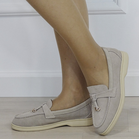 Mocasini dama bej tip loafers 9753 02 [1]
